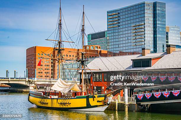 griffin's wharf- boston - boston tea party museum stock pictures, royalty-free photos & images
