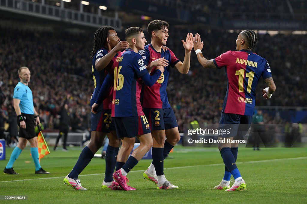 FC Barcelona v Borussia Dortmund - UEFA Champions League 2024/25 Quarter Final First Leg