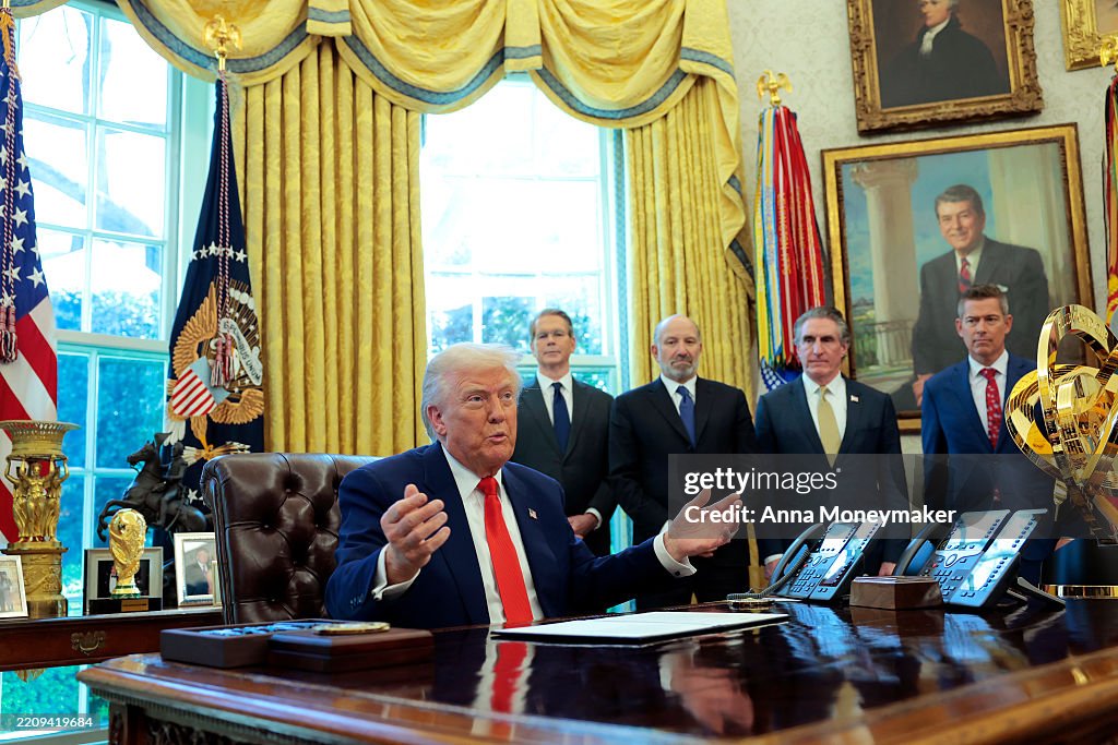 President Trump Signs New Executive Orders At The White House