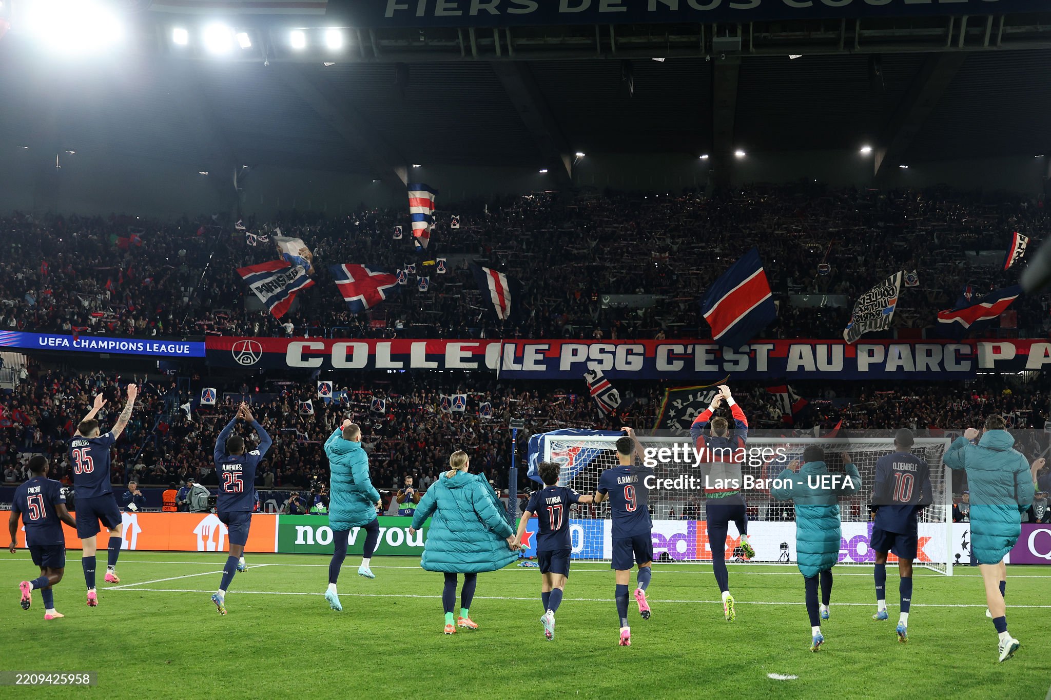 paris saint germain v aston villa fc uefa champions league 2024 25 quarter final first leg