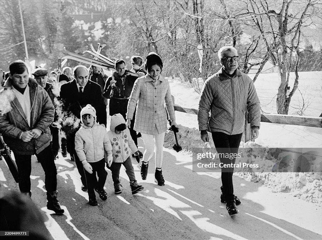 Iranian Royals At St Moritz