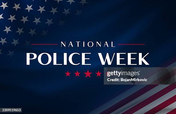 ilustraciones, imágenes clip art, dibujos animados e iconos de stock de afiche de la semana nacional de la policía, carné. vector - oficial rango militar