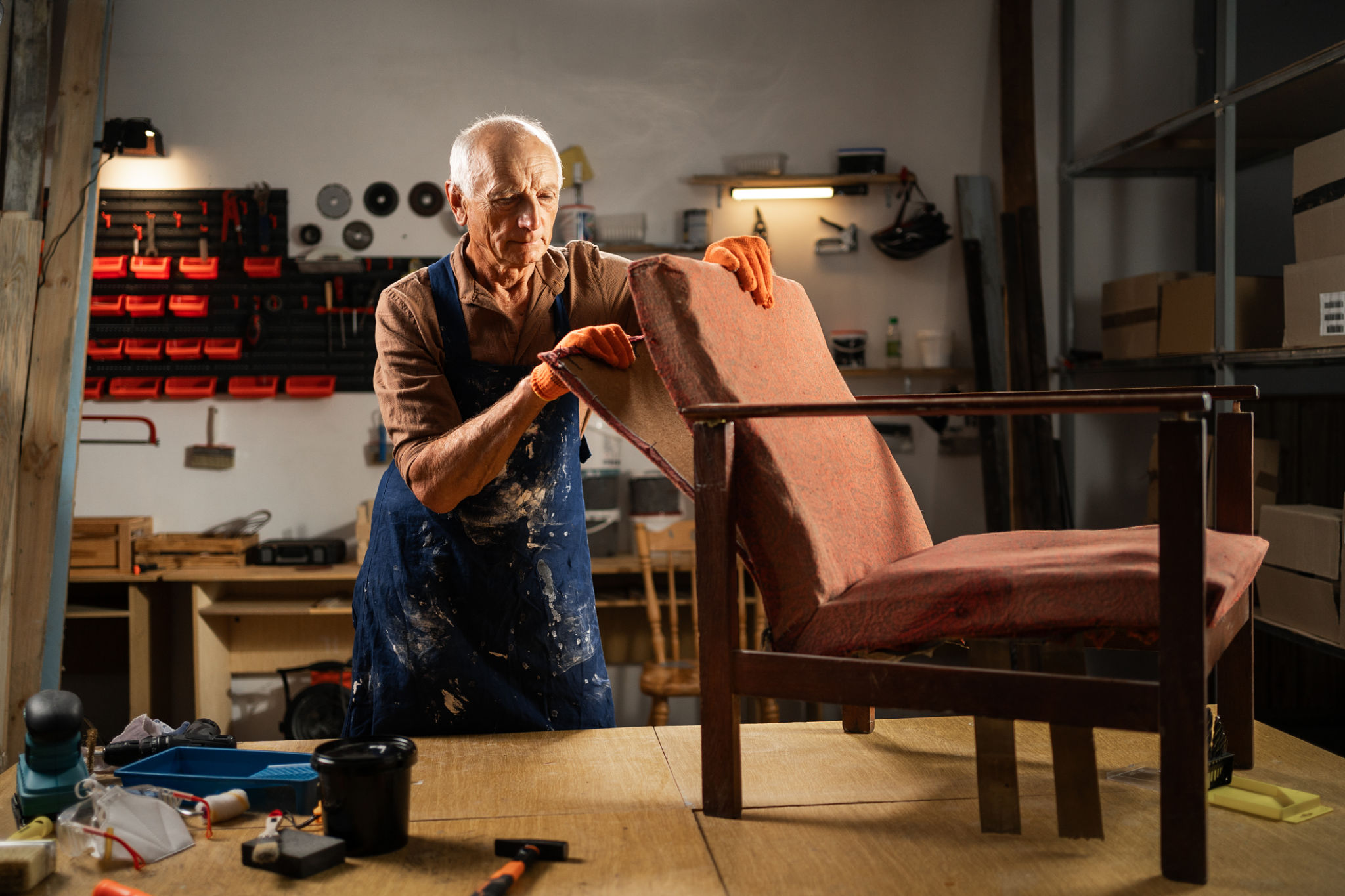upholstery workbench