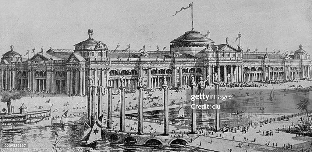 Chicago World's Fair 1893, Exhibition building of the agriculturec