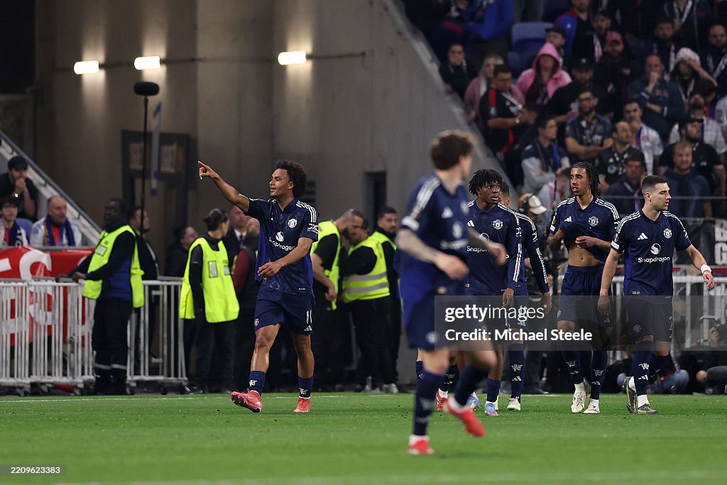 Olympique Lyonnais v Manchester United - UEFA Europa League 2024/25 Quarter Final First Leg