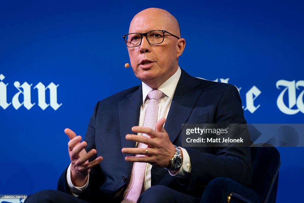 Opposition Liberal Leader Peter Dutton Visits Perth