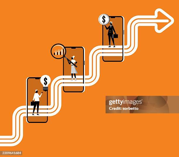 remote working - teamwork - virtual convention stock illustrations