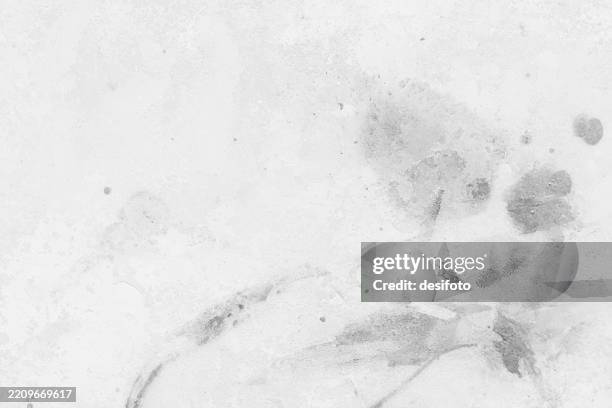 blank empty textured rough rustic scuffed light grey white messy dirty blotched mottled horizontal vector background with wet damp blotches blobs of fungus mold or shoe polish on cemented plastered run down weathered whitewashed stucco wall - smudged stock illustrations