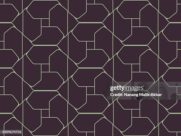 lines seamless pattern - overlapping squares stock illustrations