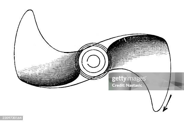 schiffspropeller, hirschschraube - schiffsschraube stock-grafiken, -clipart, -cartoons und -symbole