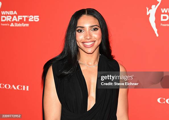 Azzi Fudd at The WNBA Draft 2025 held at The Shed on April 14, 2025 ...