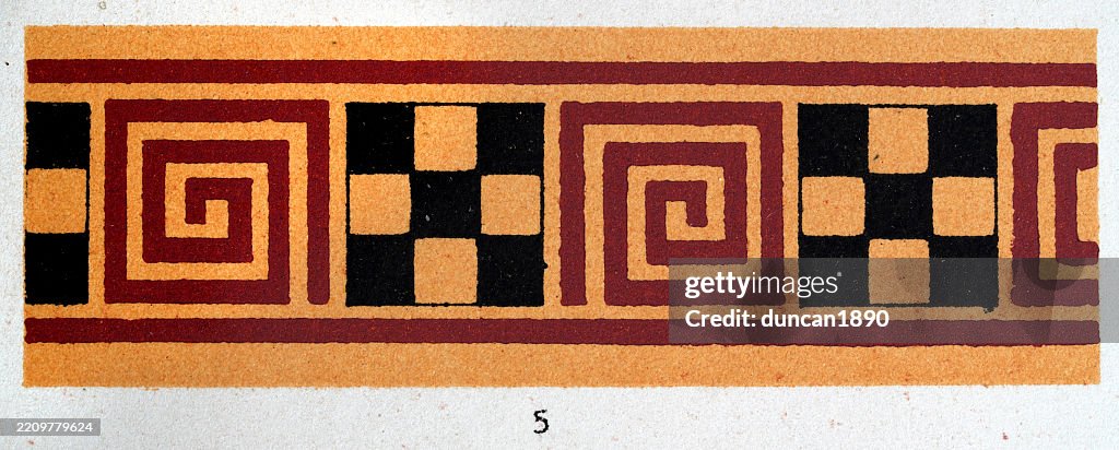 Greek Key Pattern Ancient Ancient Decorative Art Pattern Of Classical Greece Greek Key Pattern ...