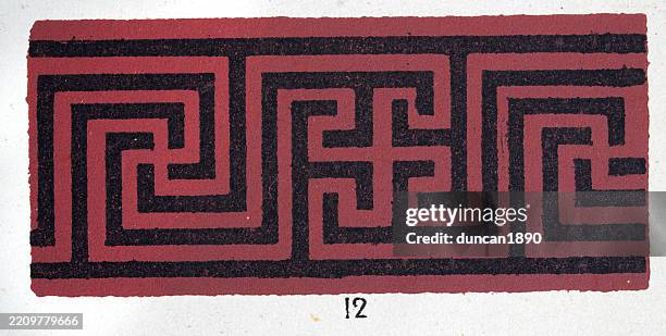 Meandre Greek Pattern Ancient Decorative Art Pattern Of Classical Greece Greek Key Pattern ...