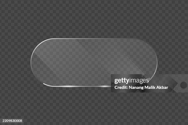realistic clear flat glass, window, or mirror with transparent background - building window reflection stock illustrations