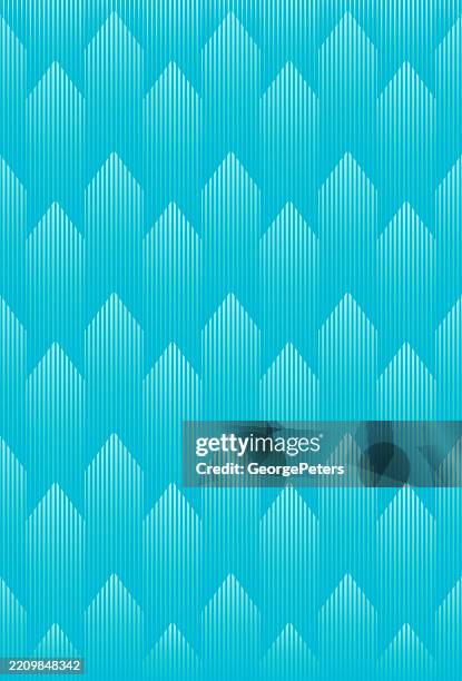 ilustrações de stock, clip art, desenhos animados e ícones de vertical arrow symbols, abstract background. seamless pattern - azul turquesa
