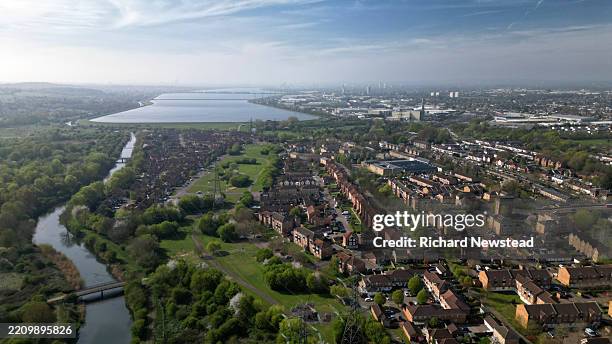enfield island village - river lea stock pictures, royalty-free photos & images