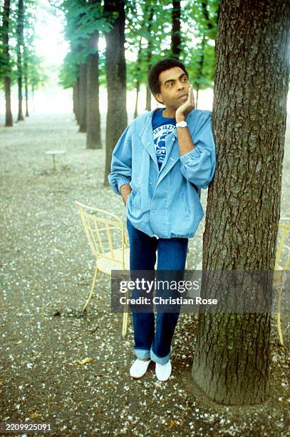 Gilberto Gil , Brazilian singer and guitarist, May 11, 1983.