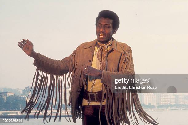 Jimmy Cliff , Jamaican reggae singer. Nice , January 23, 1970.