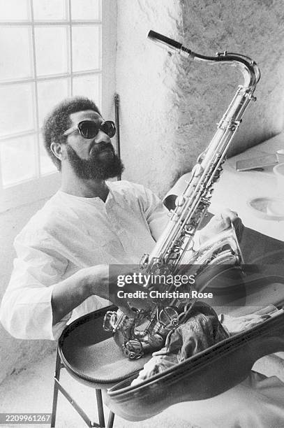 Sonny Rollins , American jazz saxophonist, August 1973.