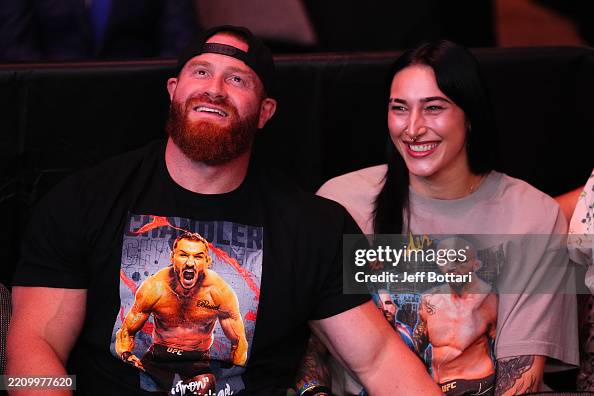 Ufc Ripley Buddy Matthews and Rhea Ripley are seen in attendance during the UFC ...