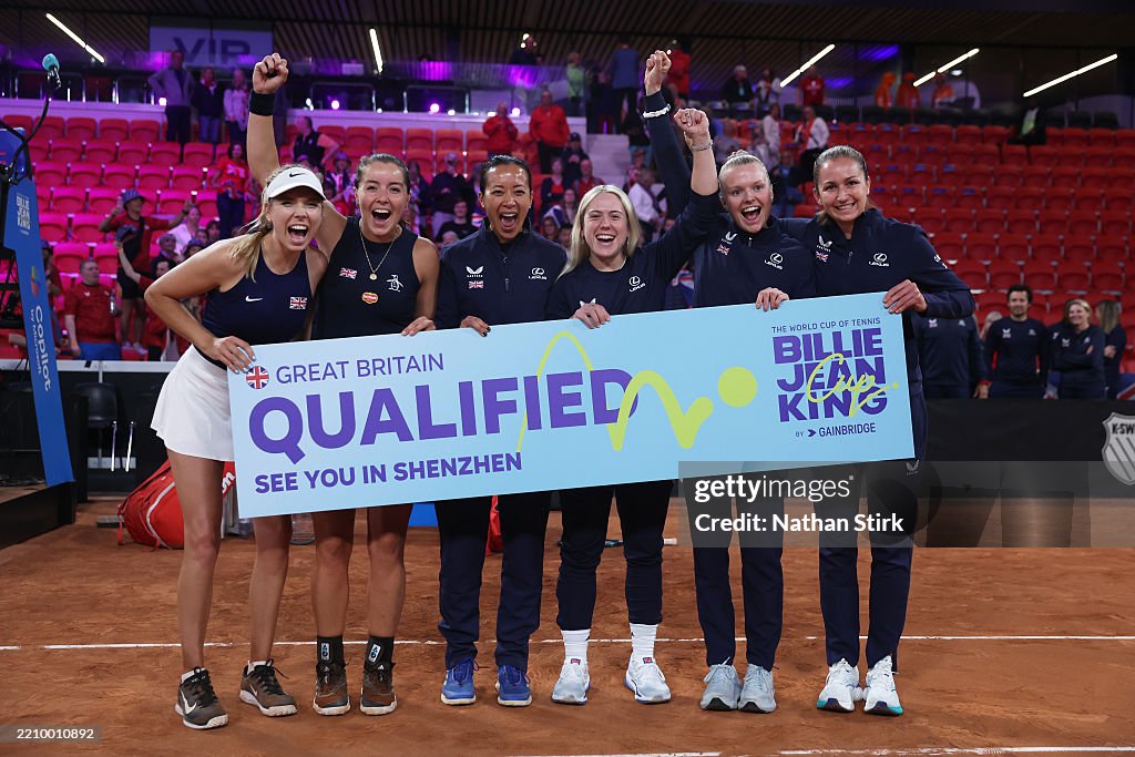 Great Britain v Netherlands - Billie Jean King Cup Qualifier