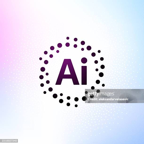 artificial intelligence icon - chatbot icon stock illustrations