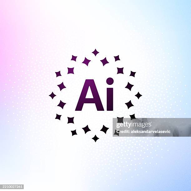 artificial intelligence icon - artificial intelligence icon stock illustrations