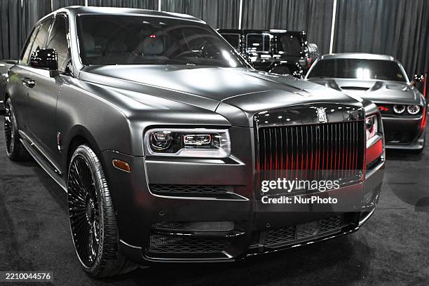 Rolls-Royce Cullinan on display at the Edmonton Motor Show on April 13 in Edmonton, Alberta, Canada.