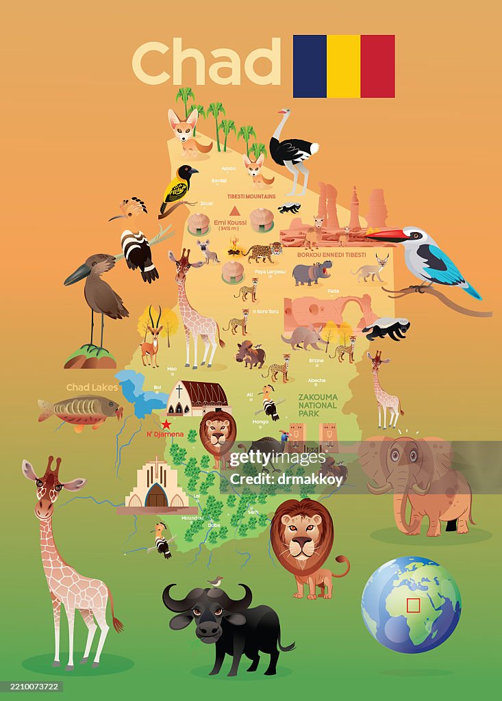 Map of Chad