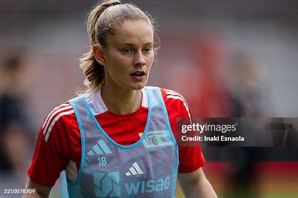 Charleen Niesler of 1. FC Union Berlin looks on during the Second Women's Bundesliga match between 1. FC Union Berlin and FC Ingolstadt at Stadion An...