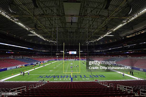 General view of The Dome at America’s Center prior to a game between the DC Defenders and the St Louis Battlehawks on April 13, 2025 in St Louis,...