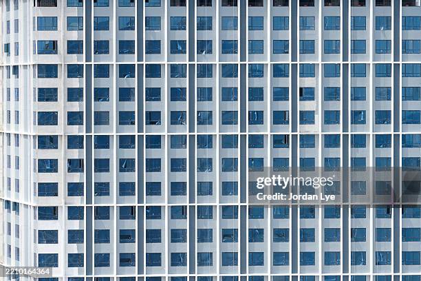 hight density housing facade under construction - small house front stock pictures, royalty-free photos & images