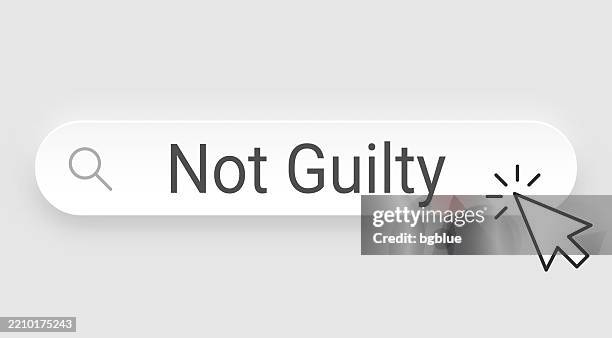 not guilty - search bar with cursor on blank background - cursor vector stock illustrations
