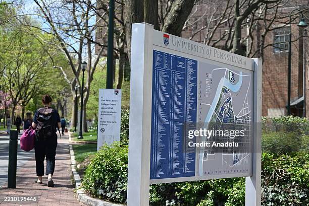 View from the University of Pennsylvania as the Trump administration suspended $175 million in federal funding for the University of Pennsylvania...