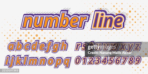Number Line Editable Text Effect Text Can Be Changed In Graphic Styles ...