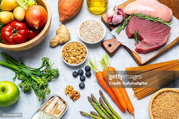 food rich in protein and dietary fiber reccomended for healthy digestive system - crohns disease stock pictures, royalty-free photos & images