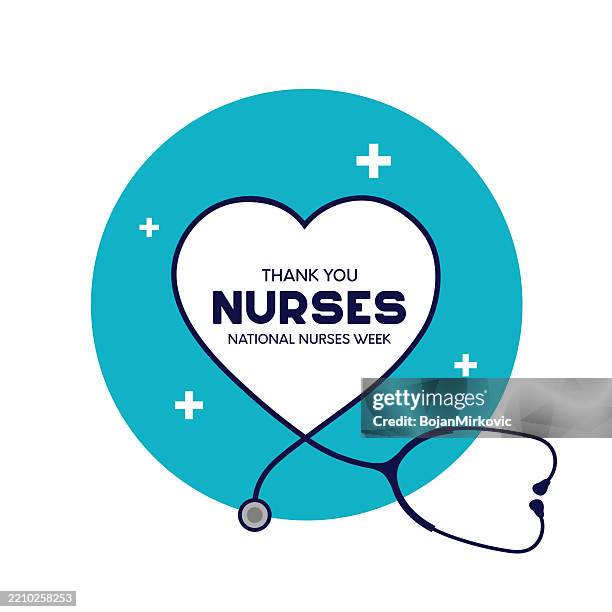 ilustraciones, imágenes clip art, dibujos animados e iconos de stock de cartel de la semana nacional de las enfermeras. vector - asistente de enfermera