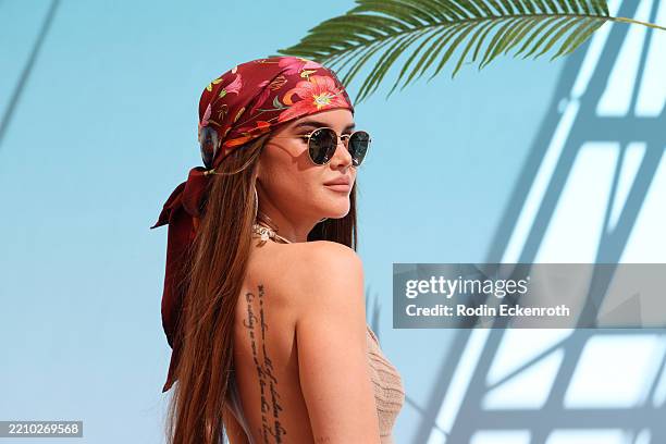 Maren Morris attends YouTube + Coachella 2025 at the Empire Polo Club, on April 13, 2025 in Indio, California.