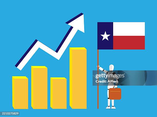ai technology in texas - stock trader computer stock illustrations