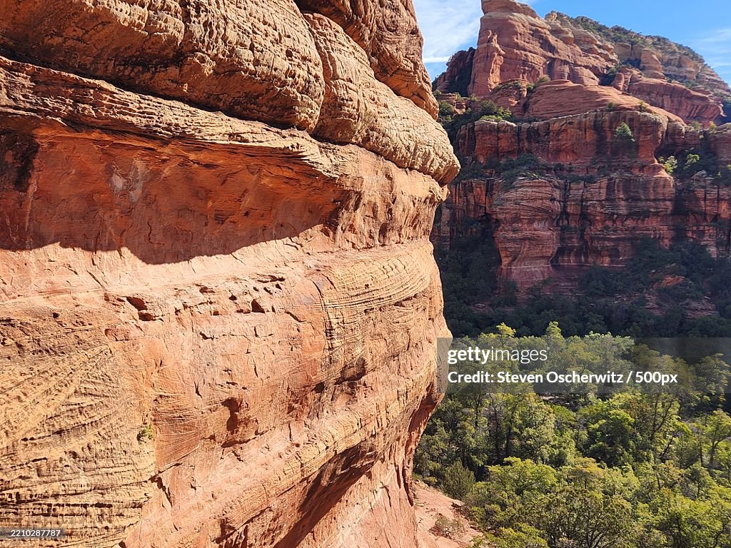 Bright sun with shadow - Subway Cave near Sedona,Arizona