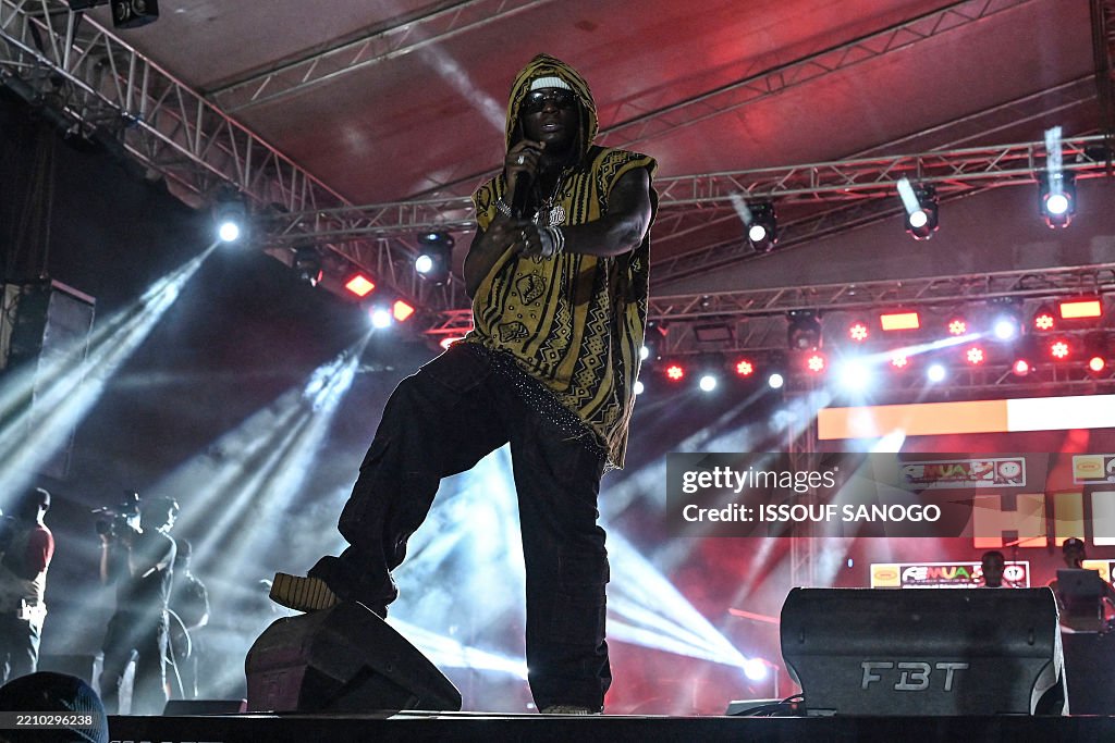 Abdulo Rappare Ivorian Rapper Abdul Rahim Bakayoko, known as Himra, performs during ...