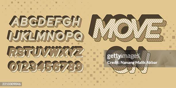 move on editable text effect. text can be changed in "graphic styles" panel. - typographies stock illustrations