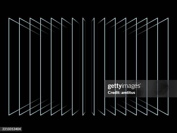 perspective slide outlines - stacking stock illustrations
