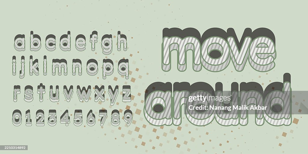 Effect Around Text Move Around Editable Text Effect Text Can Be Changed In Graphic Styles ...