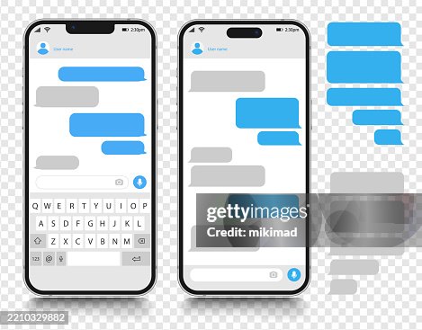 Text Messaging. Smartphone, Mobile Phone Template realistic vector illustration. Speech Bubble. Discussion Text Messaging. Smartphone, Mobile Phone Template realistic vector illustration. Speech Bubble. Discussion
