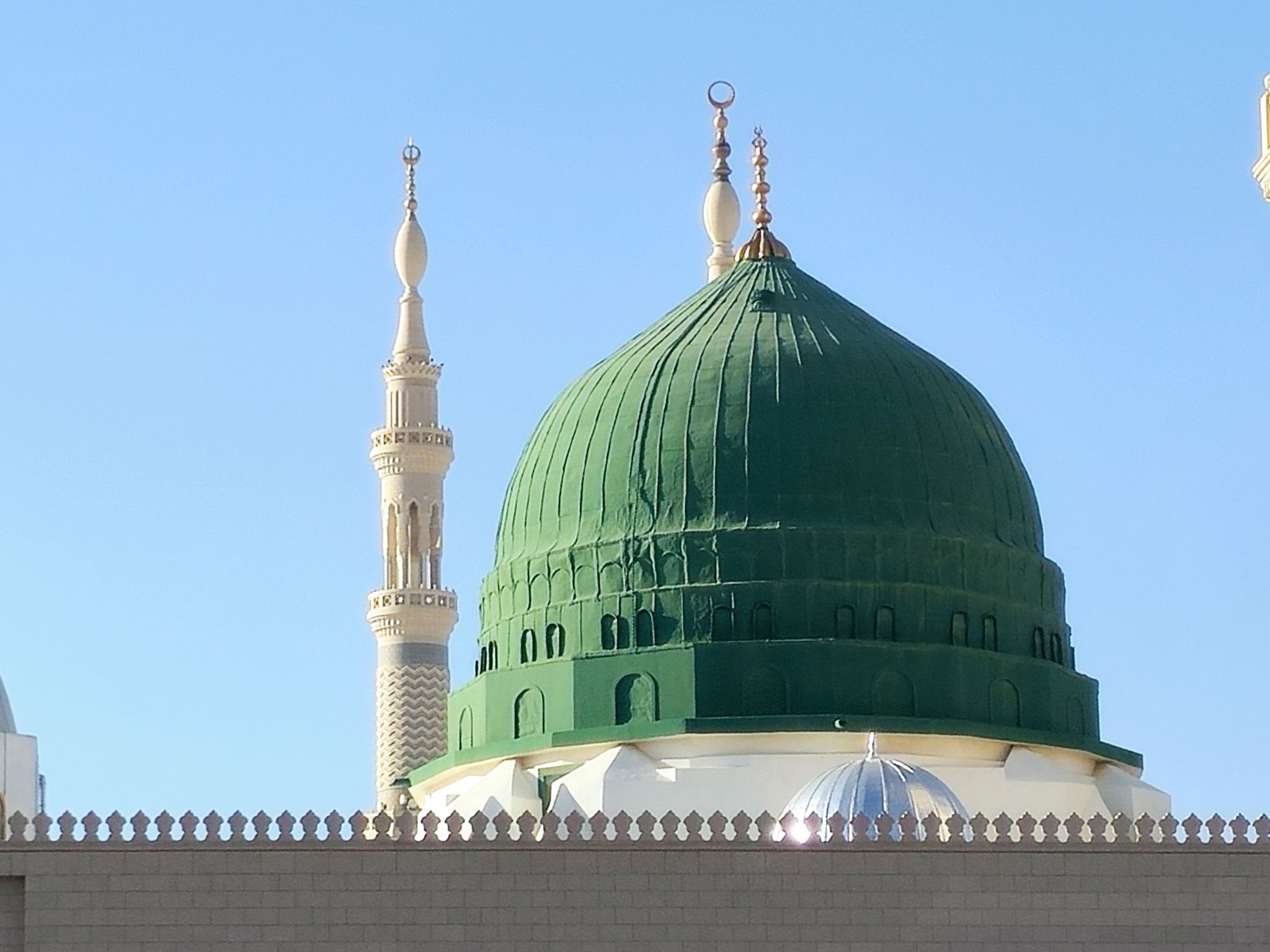 The Prophet's Mosque al-Masjid al-Nabawi, the second mosque built by the Islamic prophet Muhammad in Medina The Prophet's Mosque al-Masjid al-Nabawi, the second mosque built by the Islamic prophet Muhammad in Medina