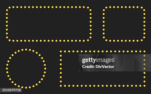 Retro light bulb frame vector set Retro light bulb frame vector set