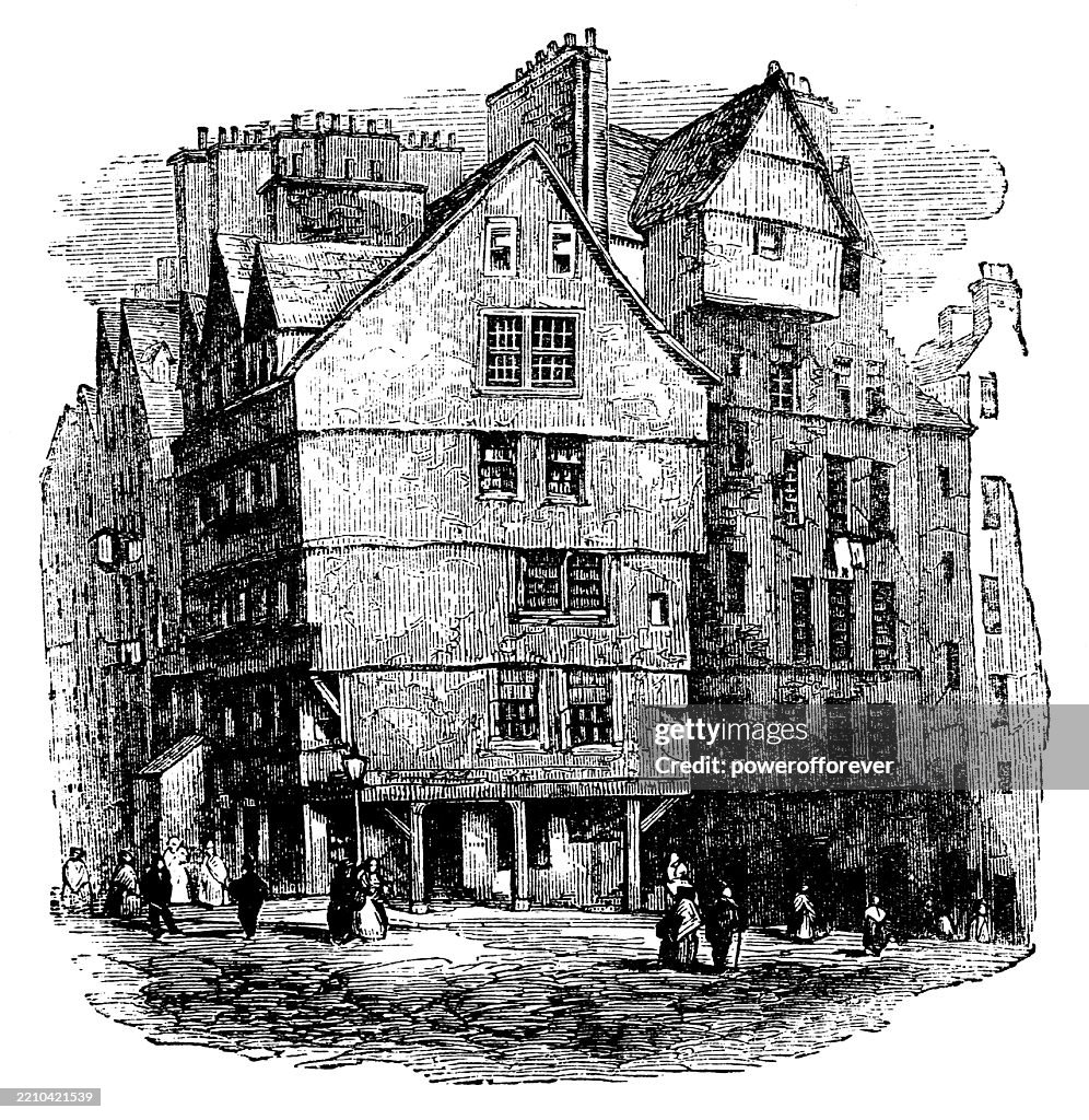 Grassmarket in Edinburgh, Scotland - 19th Century