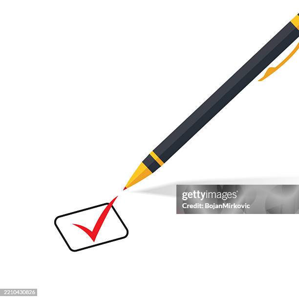 Pen Checkboxes 1,806 Check Mark Pen Stock Photos, High-Res Pictures, and Images ...