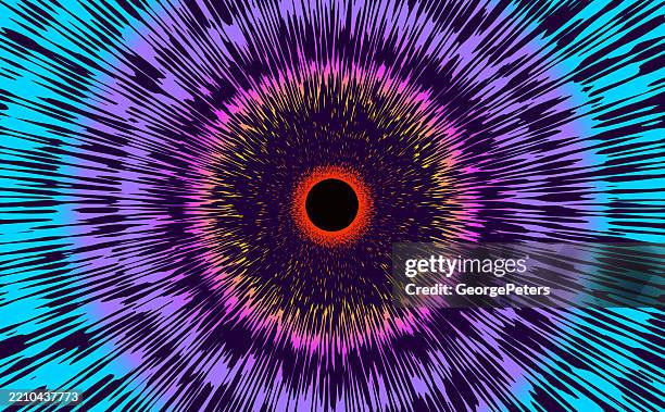 motion blur zoom background - sonar stock illustrations